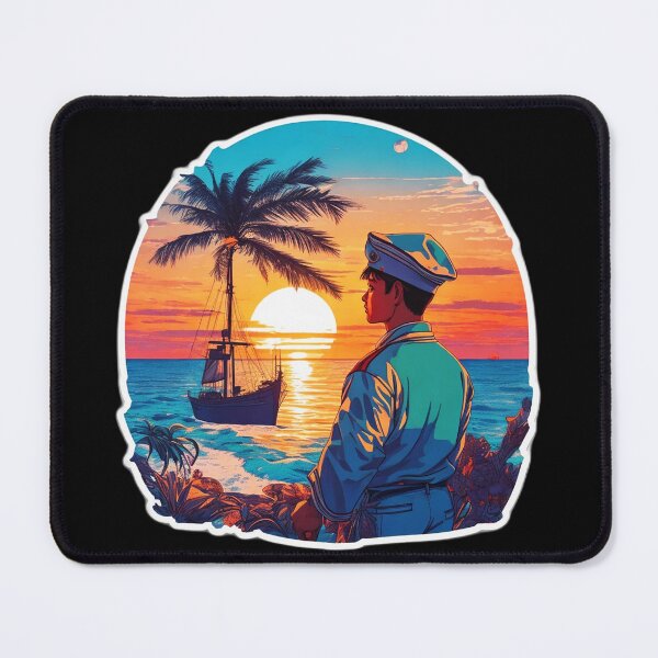 Item preview, Dreaming About a Beach Day - Sunset Over the Ocean designed and sold by Ridiculam Toga.