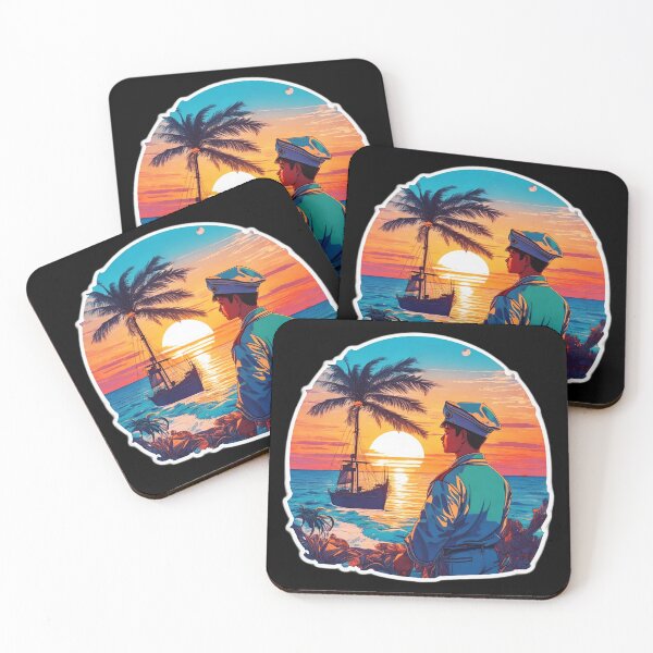 Item preview, Dreaming About a Beach Day - Sunset Over the Ocean designed and sold by Ridiculam Toga.