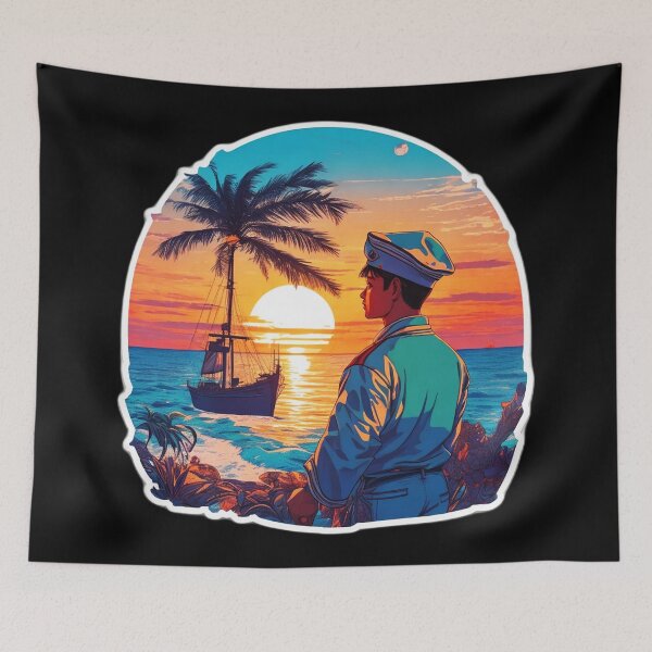 Item preview, Dreaming About a Beach Day - Sunset Over the Ocean designed and sold by Ridiculam Toga.