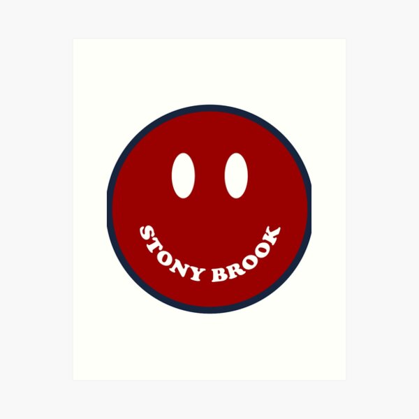 Item preview, Stony Brook University Smiley - Red and Blue designed and sold by mali-kaurias.