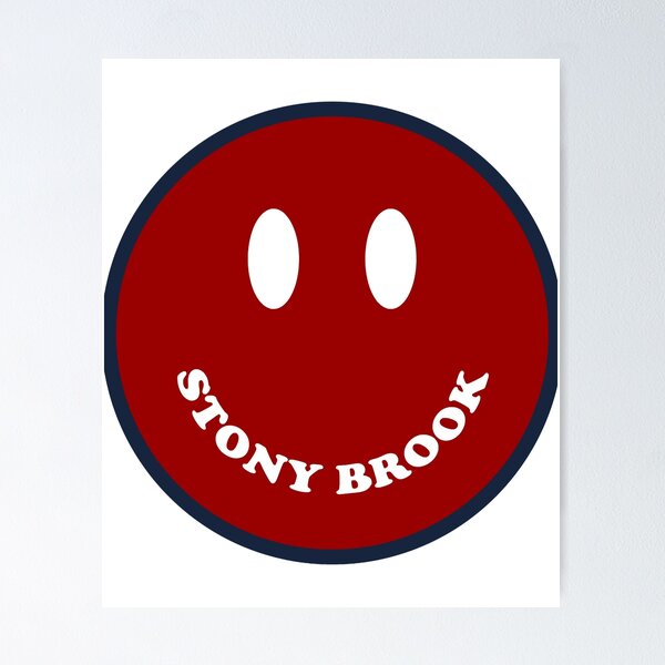 Item preview, Stony Brook University Smiley - Red and Blue designed and sold by mali-kaurias.