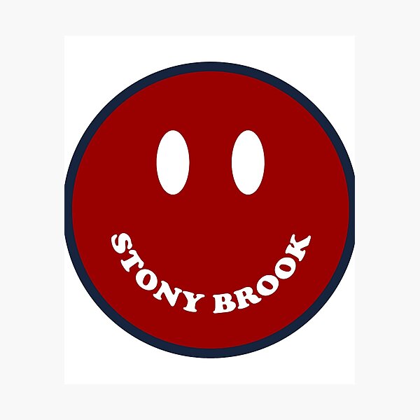 Item preview, Stony Brook University Smiley - Red and Blue designed and sold by mali-kaurias.
