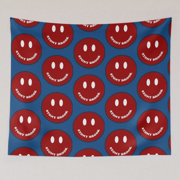 Item preview, Stony Brook University Smiley - Red and Blue designed and sold by mali-kaurias.