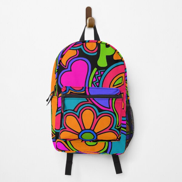 Item preview, Fun and Funky Flower Power Peace and Love Hippy Art designed and sold by Alondra.