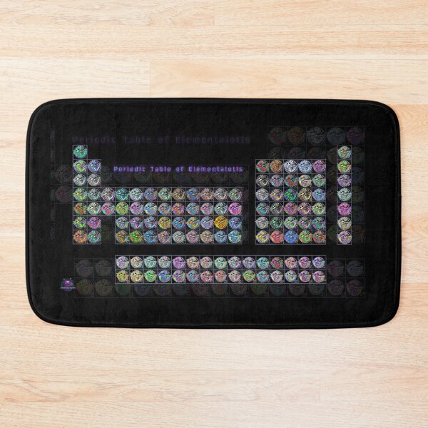 Item preview, Periodic Table of Elemental Axolotls (b) designed and sold by Pebbledrops.