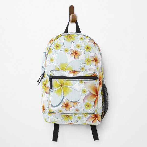 Item preview, Frangipani Elegance - White and Pink Floral Pattern designed and sold by One Stop Original Designs.