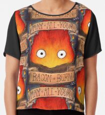 Studio Ghilbi Illustration: CALCIFER #3 Chiffon Top