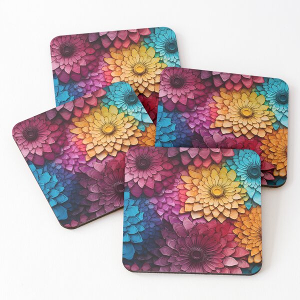 Item preview, Embossed Colorful Floral designed and sold by MapleTArts.