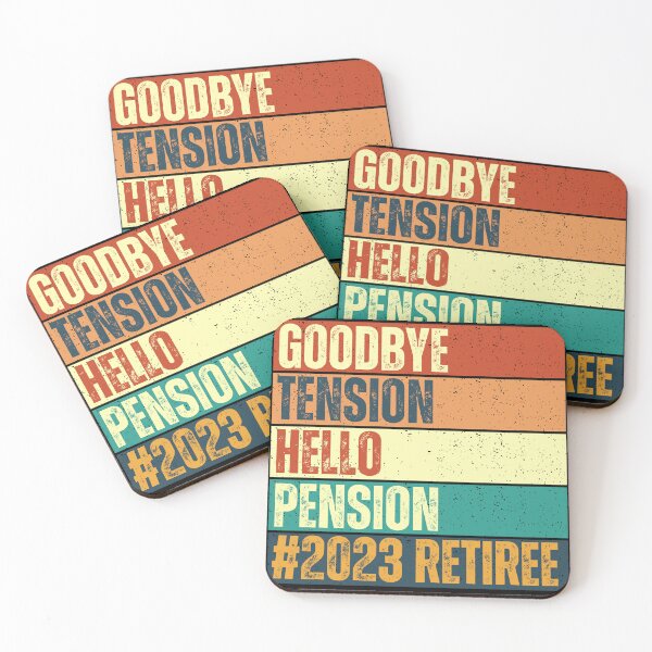 Item preview, Retirement, Goodbye Tension Hello Pension  designed and sold by MichelleCreative.