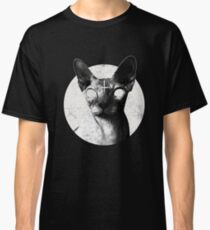Black Metal Sphynx Cat Goth Death Metal T Shirt Hell Rock Classic T-Shirt