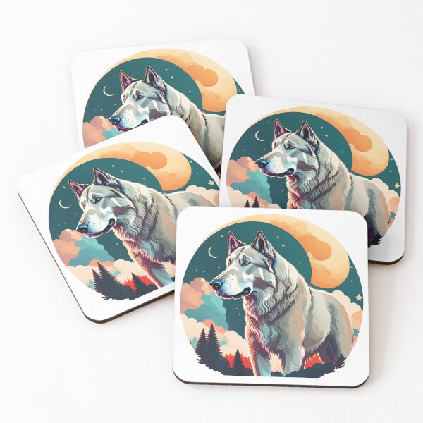 Item preview, Irish Wolfhound : Night's Watch designed and sold by Funny Vintage Stickers And T-Shirts.