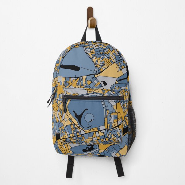Item preview, London Map Pattern in Blue & Gold designed and sold by PatternMaps.