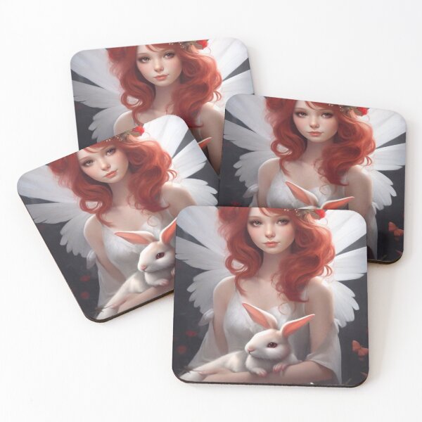 Item preview, She has a beautiful rabbit designed and sold by M-Y-A-R-T-.
