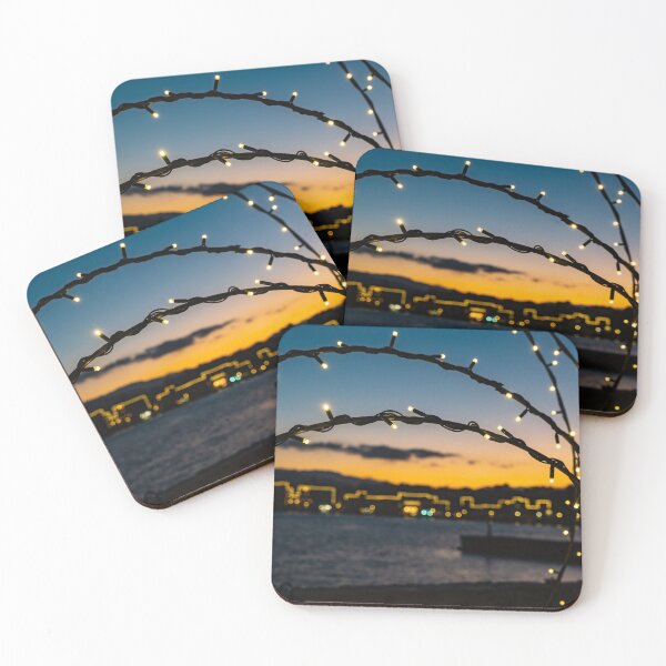 Item preview, Chania Harbor Christmas Lights designed and sold by natejordanphoto.