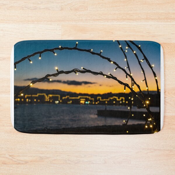 Item preview, Chania Harbor Christmas Lights designed and sold by natejordanphoto.