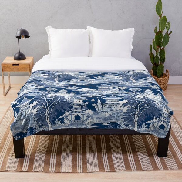 Aperçu de l'œuvre  Chinoiseries bleues et blanches créée et vendue par YourPattern.