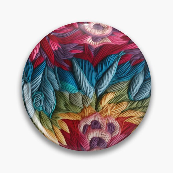 Item preview, Colorful embroidery wool thread stitches style designed and sold by Trendy-Artistry.
