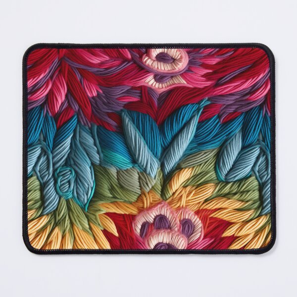 Item preview, Colorful embroidery wool thread stitches style designed and sold by Trendy-Artistry.
