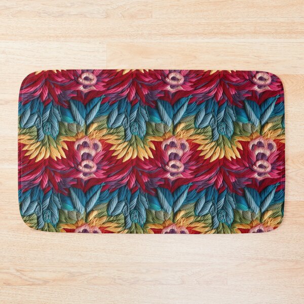 Item preview, Colorful embroidery wool thread stitches style designed and sold by Trendy-Artistry.