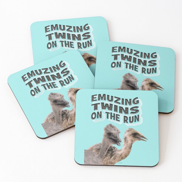 Item preview, EMUzing Twins on the Run designed and sold by kristalcurt.