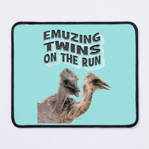 Item preview, EMUzing Twins on the Run designed and sold by kristalcurt.