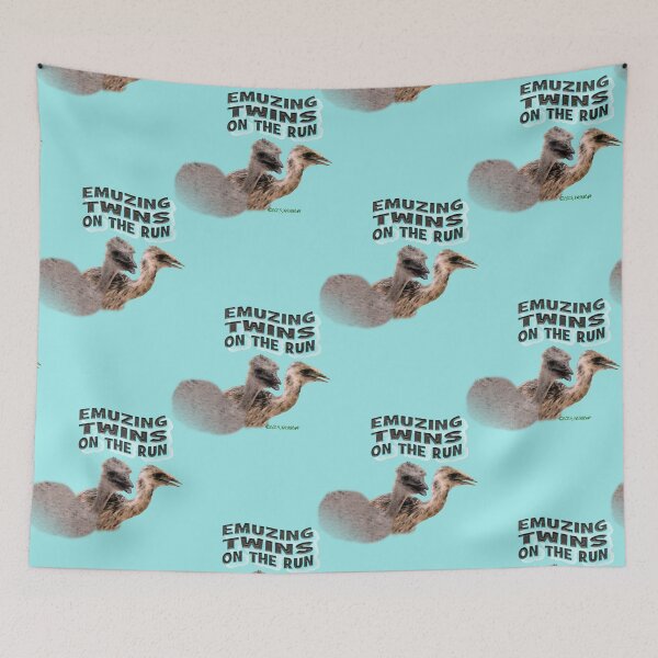 Item preview, EMUzing Twins on the Run designed and sold by kristalcurt.
