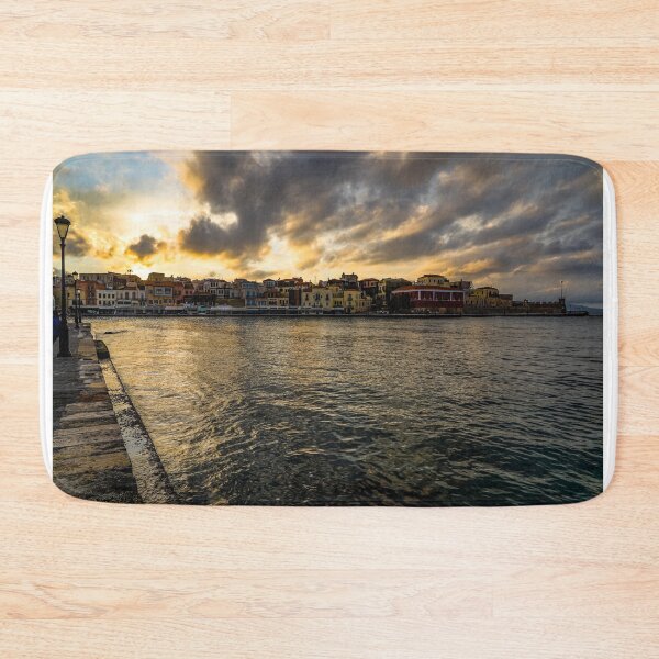 Item preview, Chania Harbor Sunset designed and sold by natejordanphoto.