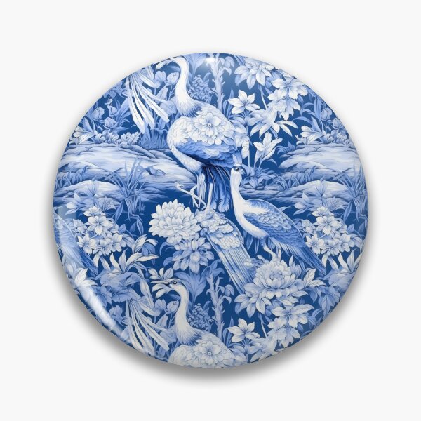 Item preview, Blue and White Chinoiserie designed and sold by YourPattern.
