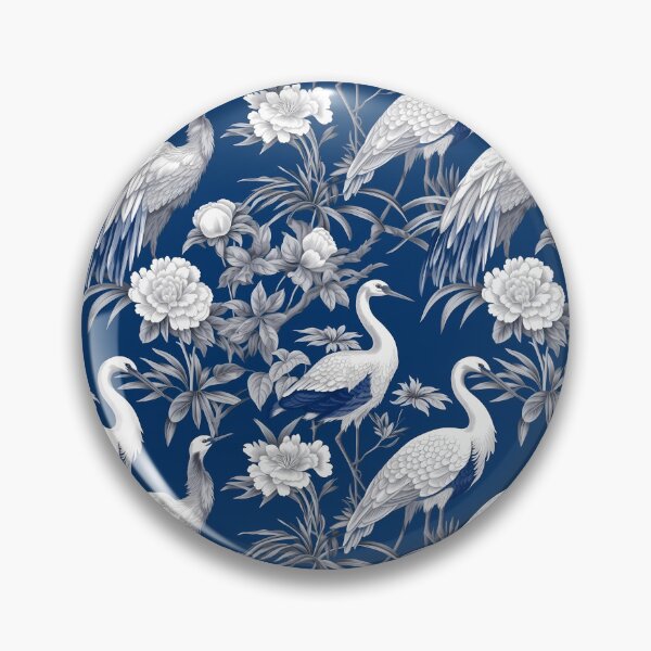 Item preview, Blue and White Chinoiserie designed and sold by YourPattern.
