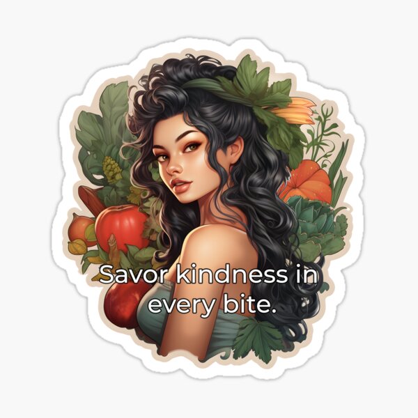 Artikel-Vorschau von Savor kindness in every bite, designt und verkauft von Herbivore-Vibes.