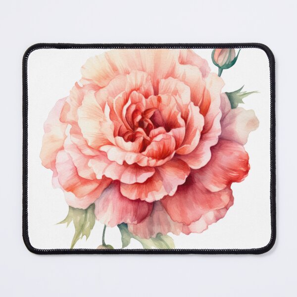 Item preview, carnation flower bouquet watercolor style designed and sold by ploen kongsuwan.