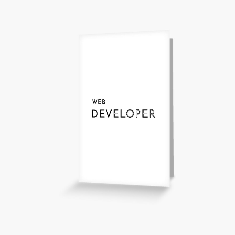 Item preview, Greeting Card designed and sold by developer-gifts.