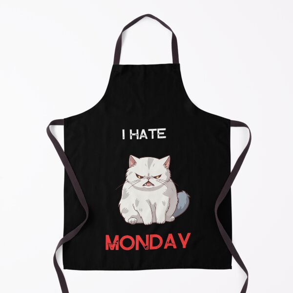 Item preview, i hate monday cat designed and sold by CuteCatsCoffee.