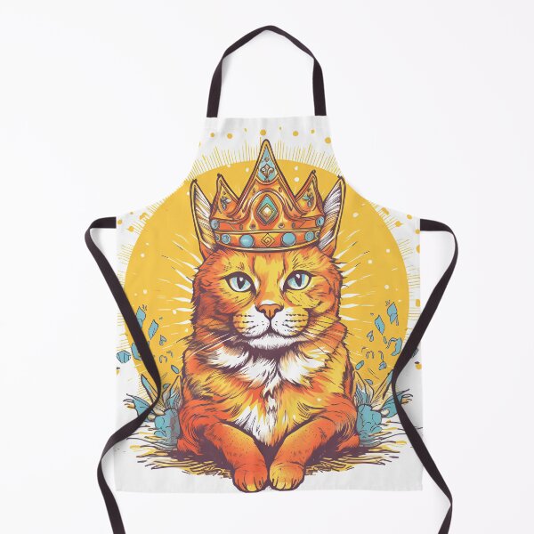 Item preview, Orange cat queen with crown designed and sold by ploen kongsuwan.