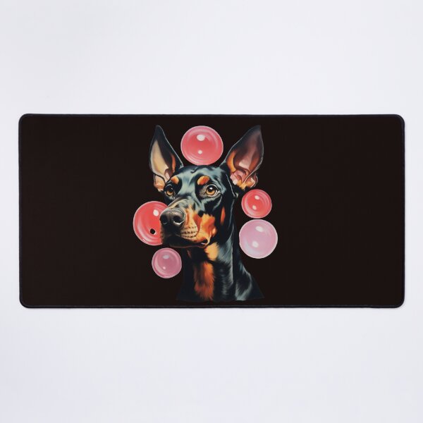 Item preview, Natural Ear Doberman with Bubbles designed and sold by Filmharmony.