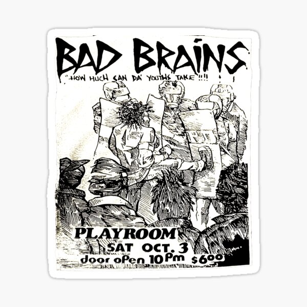 Bad Brains Sticker for Sale by ShopGKDC