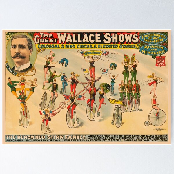 Item preview, STK501882A-Vintage circus poster, circa 1898. designed and sold by StocktrekImages.