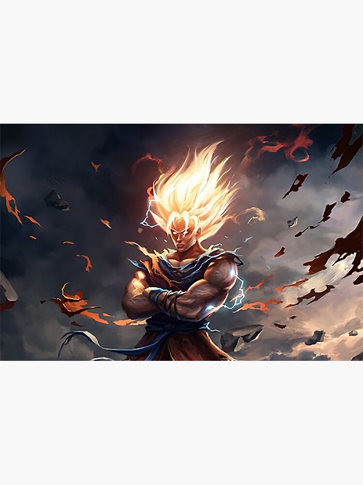 Goku SSJ Blue Bomb Poster for Sale by Aristote