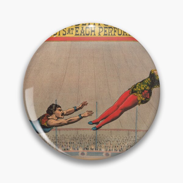 Item preview, STK501883A-Vintage circus poster of trapeze performers. designed and sold by StocktrekImages.