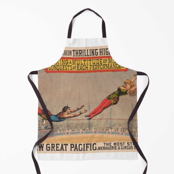 Item preview, STK501883A-Vintage circus poster of trapeze performers. designed and sold by StocktrekImages.