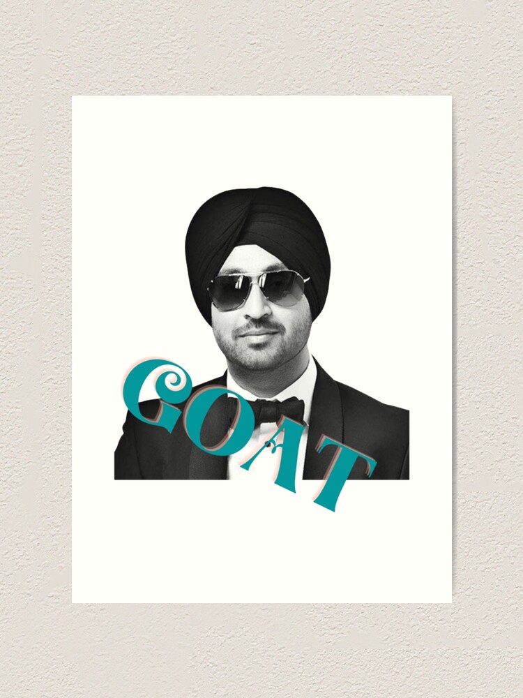 GOAT Diljit Dosanjh, an art print by Aaemunda