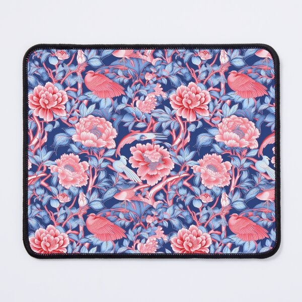 Item preview, Blue and Pink Chinoiserie designed and sold by YourPattern.
