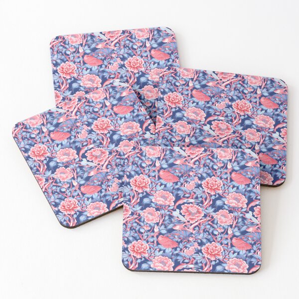 Item preview, Blue and Pink Chinoiserie designed and sold by YourPattern.