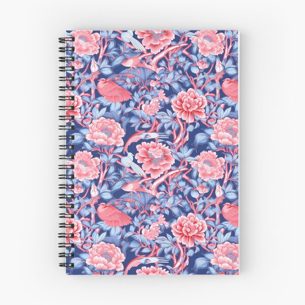 Item preview, Blue and Pink Chinoiserie designed and sold by YourPattern.