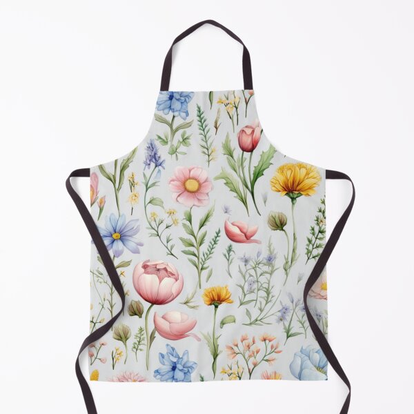 Aperçu de l'œuvre Modèle sans couture aquarelle bouquet de fleurs sauvages créée et vendue par PutsGroup.
