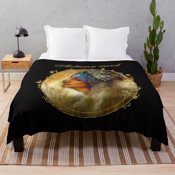 Item preview, Autumn Mood - Elegant Woman in Fall Leaves designed and sold by GorinART.