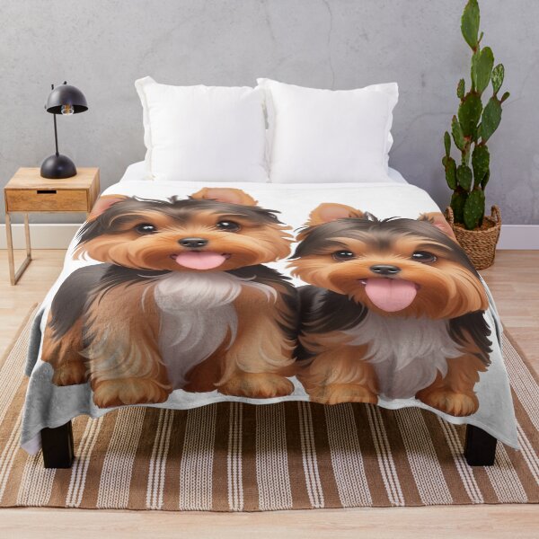 Item preview, Two Charming Yorkie Delights: Playful Paws & Posh Adventures. designed and sold by chaiyarit.