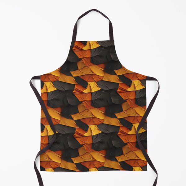 Aperçu de l'œuvre Motif fantaisie coloré jaune orange or ocre brun ornements créée et vendue par G-M-Designs.
