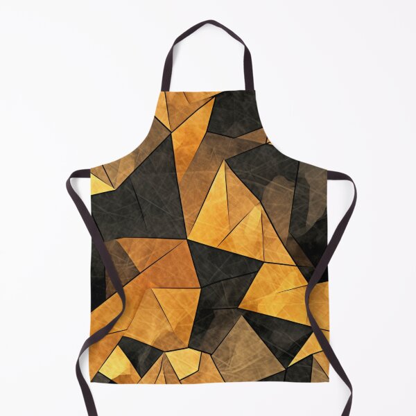 Aperçu de l'œuvre Motif fantaisie coloré jaune orange or ocre brun ornements créée et vendue par G-M-Designs.