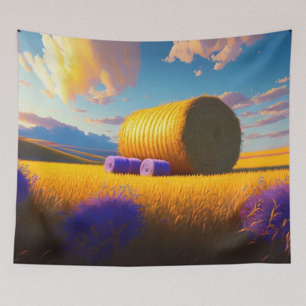 Item preview, The hay field after harvest designed and sold by M-Y-A-R-T-.